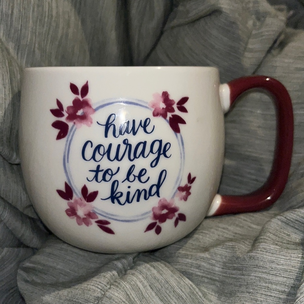 Porcelain “have courage to be kind” mug Threshold